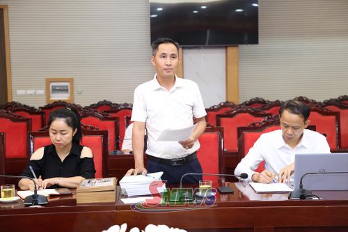 Nhà đầu tư báo cáo tình hình triển khai thực hiện dự án.