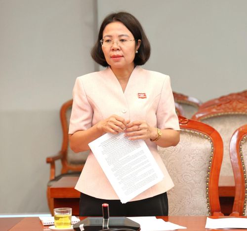 Lãnh đạo Sở Văn hóa, Thể thao và Du lịch tỉnh Sơn La phát biểu tại cuộc họp.