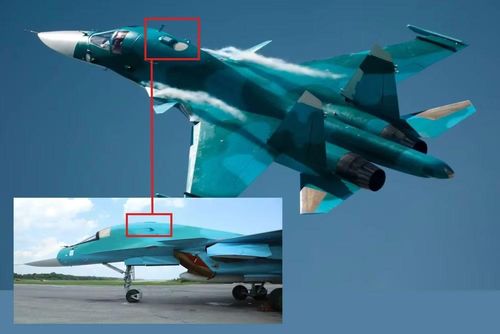 Theo ghi nhận từ các nhà báo, những oanh tạc cơ Su-34 nói trên đã được trang bị thêm một ăng ten đặc biệt, có khả năng được thiết kế để cung cấp liên lạc vệ tinh cần thiết nhằm hỗ trợ khả năng tấn công chính xác tầm xa.