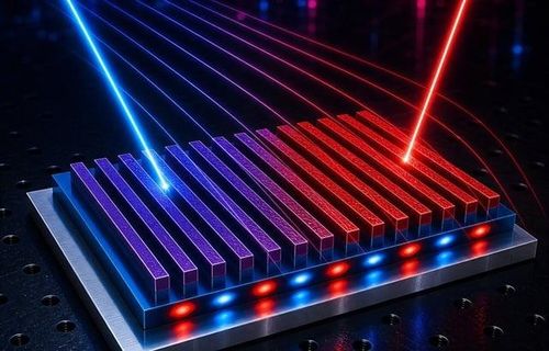 Thiết bị mới do nhóm nghiên cứu đề xuất có khả năng tạo ra khoảng trễ giữa quá trình hấp thụ và phát xạ nhiệt, giúp việc điều khiển năng lượng nhiệt linh hoạt hơn. Ảnh: Laser Photonics Rev.