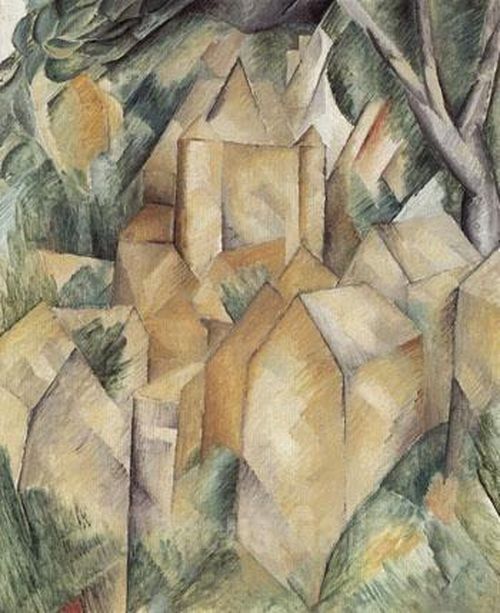  Bức tranh Lâu đài Roche-Guyon được họa sĩ Georges Braque vẽ năm 1909. Ảnh: artforarch. 