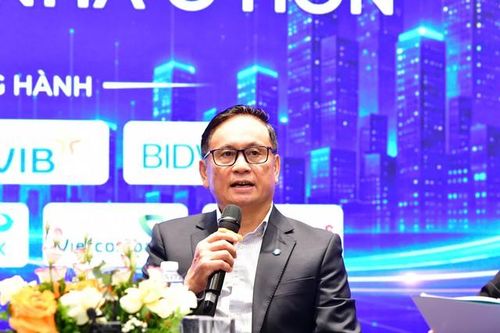 Ông Nguyễn Sơn - Chủ tịch Hội đồng thành viên Tổng công ty Lưu ký và Bù trừ Chứng khoán Việt Nam VSDC (Ảnh: Huy Tuấn).