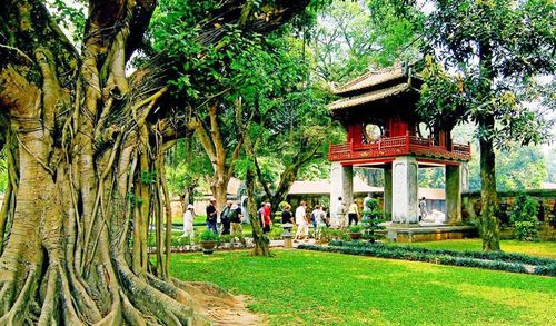 Di tích lịch sử và kiến trúc nghệ thuật quốc gia đặc biệt Văn Miếu - Quốc Tử Giám. Ảnh: báo Chính Phủ