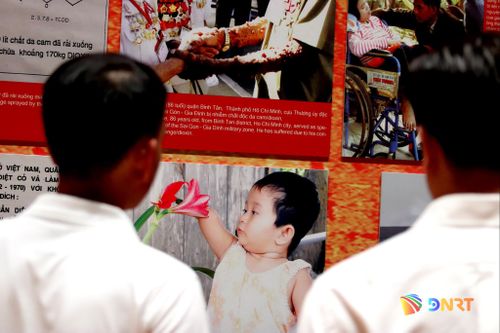 Đại biểu tham quan khu trưng bày. Ảnh: TRỌNG HUY