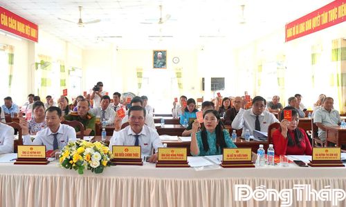 Đại biểu biểu quyết thông qua nghị quyết.