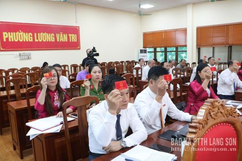 Các đại biểu biểu quyết thông qua nghị quyết tại kỳ họp