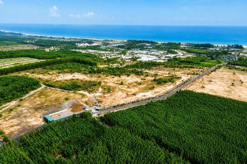 Một góc Khu công nghiệp Sơn Mỹ 1 nhìn từ trên cao