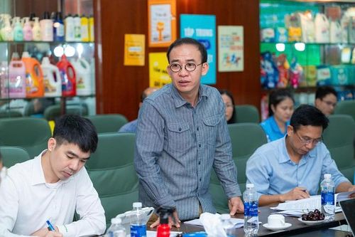 Ông Cao Thành Tín, Tổng Giám đốc Công ty Cổ phần Bột giặt LIX báo cáo kết quả sản xuất kinh doanh 6 tháng đầu năm 2026 và các định hướng phát triển của Công ty