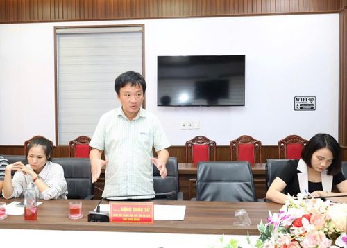 Ông Đặng Quốc Sử, Giám đốc Trung tâm Xúc tiến du lịch tỉnh Tuyên Quang phát biểu