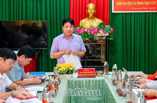 Thiếu tướng Trần Đình Hướng, Phó Trưởng ban Công tác CCB, Trung ương Hội CCB Việt Nam, phát biểu kết luận buổi kiểm tra.
