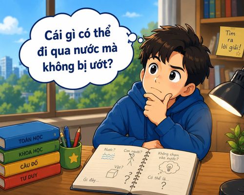 Cái gì có thể đi qua nước mà không bị ướt?. (Ảnh minh họa)