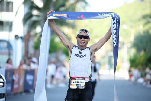 Hành trình 35km từ biển lên núi không hề dễ dàng với nhiều vận động viên dù đã chạy trail nhiều năm. (Ảnh: N.H)
