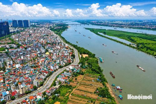 sông Hồng được định hướng trở thành không gian mở, nơi người dân có thể tiếp cận, trải nghiệm và thụ hưởng các giá trị. Ảnh: Phạm Hùng