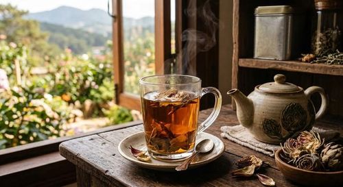 Trà atiso phù hợp với người bệnh gout cần duy trì lượng nước uống đầy đủ mỗi ngày.