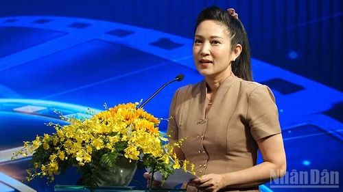 Phó Giám đốc Sở Văn hóa và Thể thao Thành phố Hồ Chí Minh Nguyễn Thị Thanh Thúy phát biểu tại Lễ khai mạc.