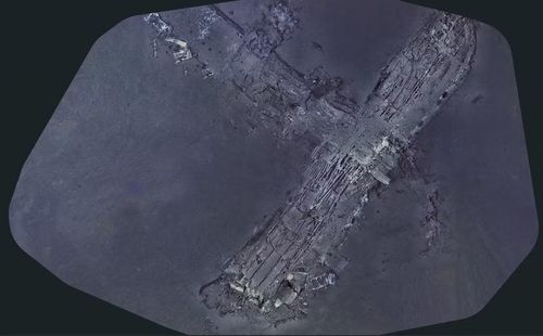 Hình ảnh không đề ngày tháng do Air/Sea Heritage Foundation và Deep Sea Vision cung cấp vào ngày 21/7/2026 cho thấy xác máy bay Clipper Endeavor. Ảnh: Air/Sea Heritage Foundation/Deep Sea Vision/AP.