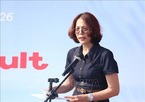 Bà Phạm Thị Tô Trang, Phó Giám đốc Sở Văn hóa, Thể thao và Du lịch thành phố Hải Phòng, phát biểu khai mạc giải.