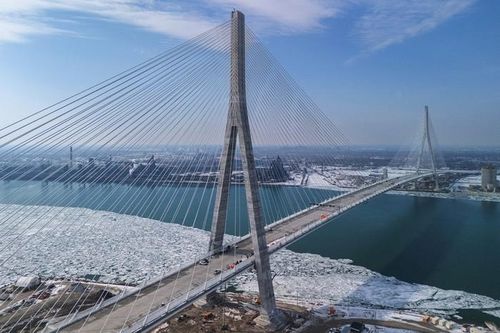Canada đã tài trợ toàn bộ kinh phí xây dựng cầu quốc tế Gordie Howe. Ảnh: Reuters
