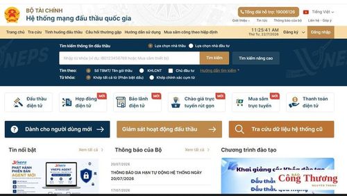 Thông tin về các gói thầu lựa chọn nhà thầu theo hình thức chỉ định thầu sẽ được đăng tải trên hệ thống mạng đấu thầu quốc gia.