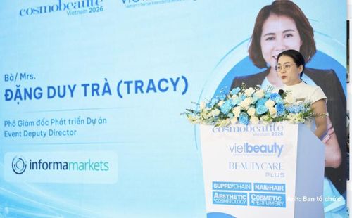 Bà Đặng Duy Trà - Phó Giám đốc Phát triển dự án, Informa Markets Vietnam phát biểu tại lễ khai mạc.