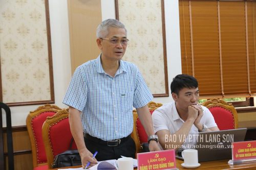 Lãnh đạo Đảng ủy Các cơ quan Đảng tỉnh phát biểu trao đổi thảo luận về kết quả triển khai phong trào tại cuộc họp