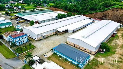 Cụm công nghiệp Tân Phú (xã Tân Sơn) được mở rộng để đẩy mạnh thu hút đầu tư.