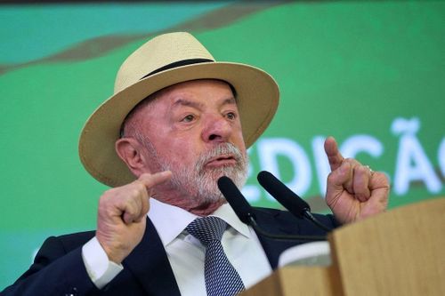  Tổng thống Brazil Luiz Inacio Lula da Silva phát biểu tại một sự kiện tổ chức tại Cung điện Planalto ở Brasilia, Brazil, ngày 22/7. Ảnh: Reuters. 