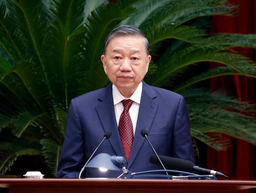 Tổng Bí thư, Chủ tịch nước Tô Lâm phát biểu bế mạc Hội nghị Ban Chấp hành Trung ương Đảng lần thứ 3, khóa XIV. Ảnh: Thống Nhất - TTXVN
