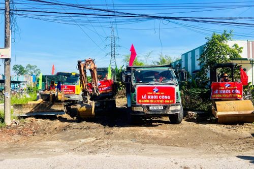 Dự án được khởi công là niềm mong mỏi của người dân xã Thăng Bình.
