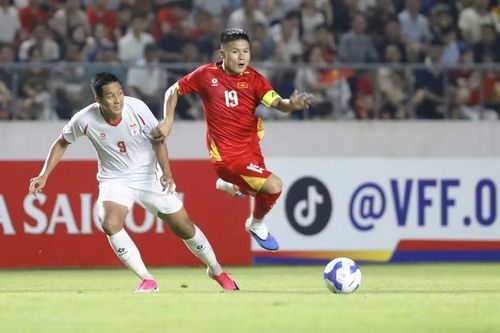 Trận đấu này diễn ra trên Sân vận động Chonburi (Thái Lan) do sân nhà của Timor Leste không đáp ứng tiêu chuẩn. Ảnh: VFF.