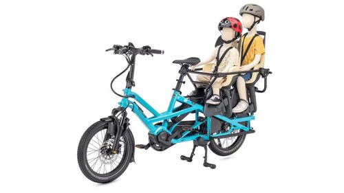 Tern GSD là xe đạp điện chở hàng ba chỗ ngồi. Ảnh: Carscoops