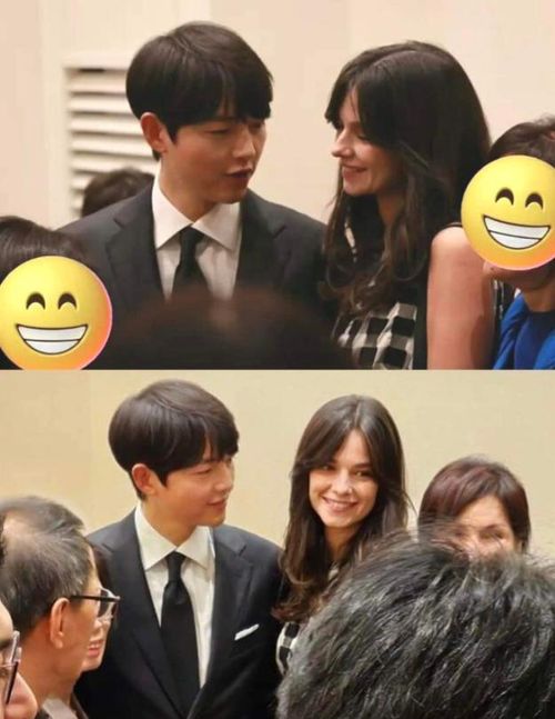 Song Joong Ki và Katy Louise Saunders hạnh phúc xuất hiện tại sự kiện âm nhạc ở Seoul.