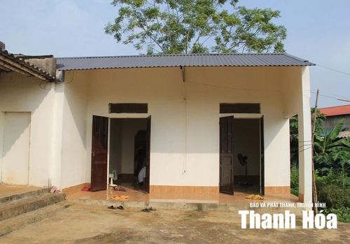 Căn nhà gia đình bà Bùi Thị Năng được xây dựng từ chính sách dành cho thân nhân liệt sĩ năm 2021.