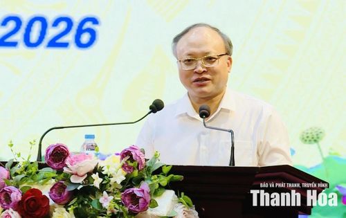Giám đốc Sở Tài chính Lê Trọng Thụ phát biểu tại hội nghị.