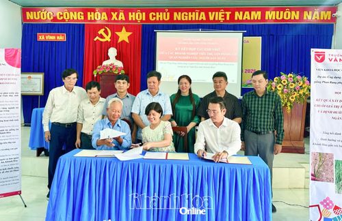 Các đơn vị ký kết hợp tác, tăng cường liên kết nghiên cứu, sản xuất và tiêu thụ sản phẩm tỏi Phan Rang phục tráng.