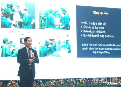 Lãnh đạo Bệnh viện Đa khoa Ninh Thuận báo cáo chuyên đề tại hội nghị.