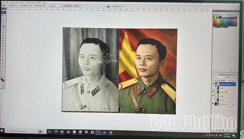 Nhiều bức ảnh cũ, hỏng được anh Thành phục dựng rõ nét.