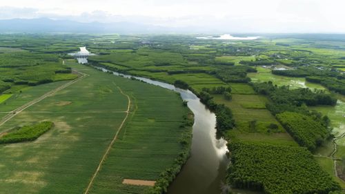 Nơi thượng nguồn dòng Sa Lung chảy qua làng Linh Hải, xã Vĩnh Thủy - Ảnh: P.T.L