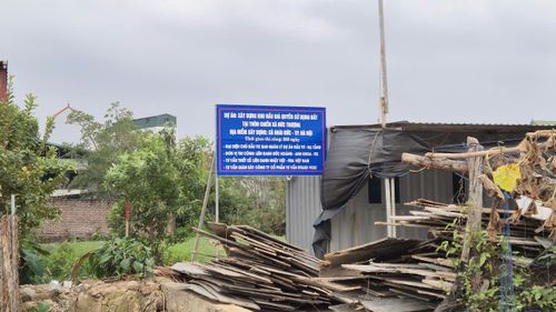 Khu vực Dự án xây dựng khu đấu giá quyền sử dụng đất tại thôn Chiền, xã Đức Thượng, huyện Hoài Đức, Hà Nội (nay là xã Hoài Đức). Ảnh: Hậu Lộc