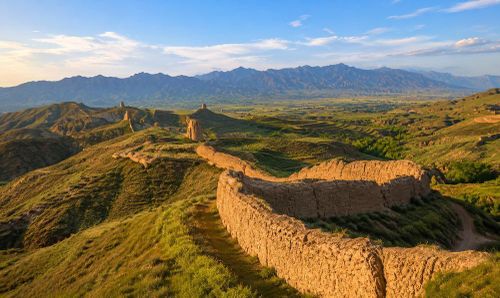 Ảnh minh họa một đoạn Vạn Lý Trường Thành do AI tạo
