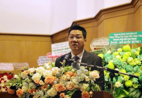 TS.NSND Đỗ Quốc Hưng phát biểu