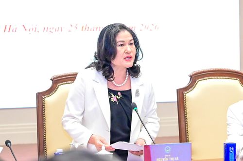 Thứ trưởng Bộ Nội vụ Nguyễn Thị Hà thông tin về những điểm mới trong Pháp lệnh sửa đổi, bổ sung một số điều của Pháp lệnh Ưu đãi người có công với cách mạng. Ảnh: ĐỖ TRUNG