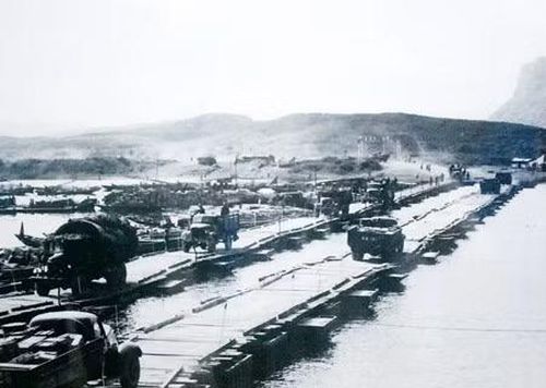 Bến phà Long Đại chụp năm 1972. (Ảnh tư liệu)