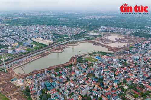 Hồ điều hòa Yên Nghĩa 1 (xã An Khánh) có diện tích 20 ha, với tổng mức đầu tư hơn 854 tỷ đồng.