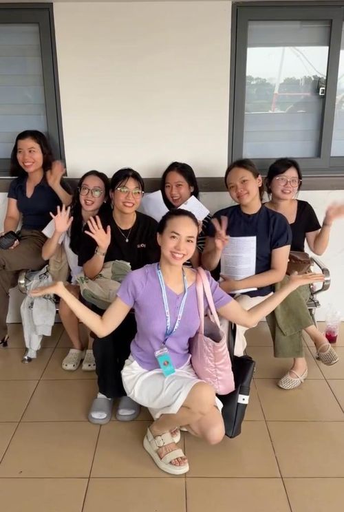 Đinh Ngọc Diệp cân bằng giữa công việc và việc học. Ảnh: Chụp màn hình FBNV