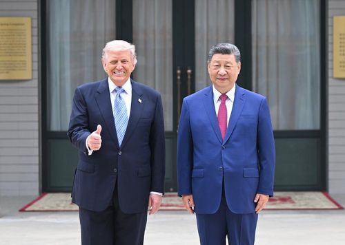 Tổng thống Mỹ Donald Trump và Chủ tịch Trung Quốc Tập Cận Bình trong chuyến thăm của nhà lãnh đạo Mỹ tới Trung Quốc ngày 15/5/2026 - Ảnh: Xinhua