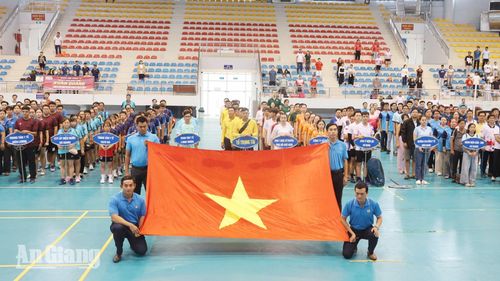 Nghi thức khai mạc Hội thao công nhân, viên chức, lao động tỉnh An Giang năm 2026.
