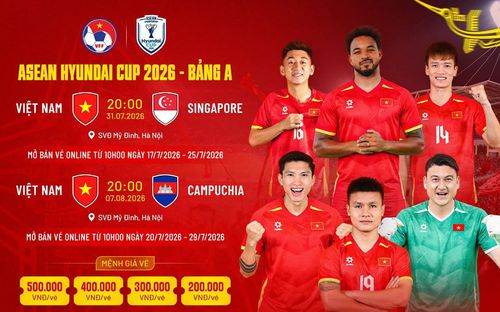 Tuyển Việt Nam sẽ bảo vệ ngôi vương tại Giải bóng đá vô địch Đông Nam Á ASEAN Cup 2026 diễn ra từ ngày 24-7 đến 26-8, hướng đến giấc mơ tại World Cup 2030.