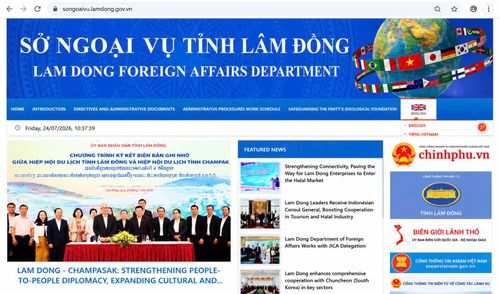 Trang thông tin điện tử bằng tiếng Việt và tiếng Anh được nâng cấp theo hướng dễ tiếp cận