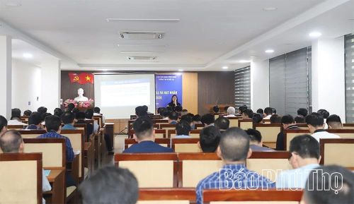 Quang cảnh hội nghị tập huấn kiến thức ứng phó sự cố bức xạ và hạt nhân cấp tỉnh năm 2026.